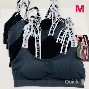 M - NWT 6 pc Wireless Sports Bralettes
